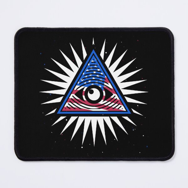 Item preview, All-Seeing Eye creative Patriotic design with USA Flag style designed and sold by venomousvector.