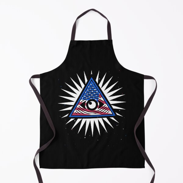 Item preview, All-Seeing Eye creative Patriotic design with USA Flag style designed and sold by venomousvector.