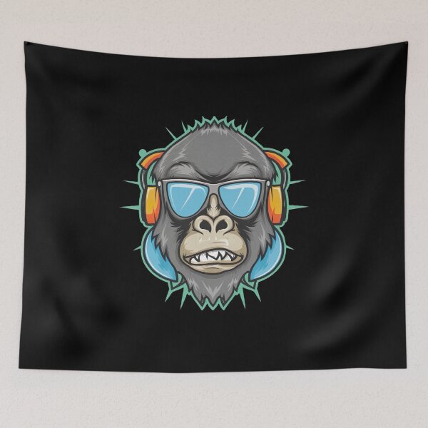 Item preview,  Gorilla with Sunglasses Monkey Tag for Kids designed and sold by medbouk1.