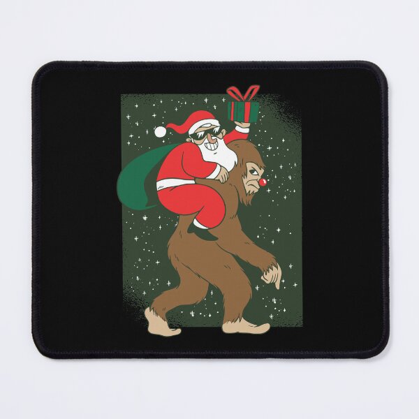 Item preview, Bigfoot Santa Christmas Tree Lights Xmas Boys Men Sasquatch designed and sold by DrawHandArt.