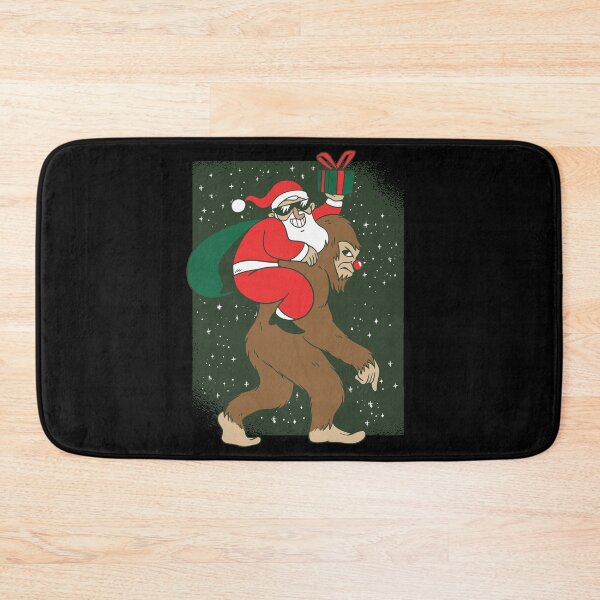 Item preview, Bigfoot Santa Christmas Tree Lights Xmas Boys Men Sasquatch designed and sold by DrawHandArt.