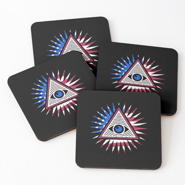 Item preview, All-Seeing Eye USA Flag - Eye inside Pyramid  designed and sold by venomousvector.