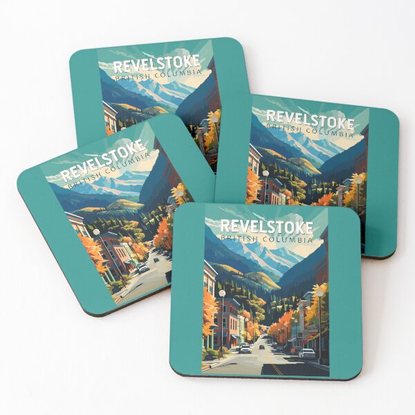Item preview, Revelstoke Canada Travel Art Vintage designed and sold by KrisSidDesigns.