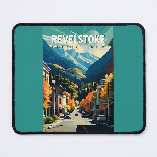 Item preview, Revelstoke Canada Travel Art Vintage designed and sold by KrisSidDesigns.