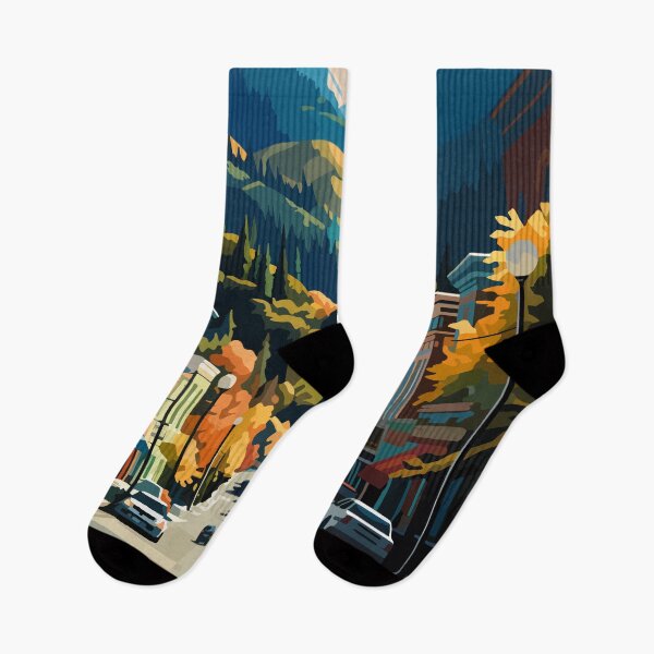 Item preview, Revelstoke Canada Travel Art Vintage designed and sold by KrisSidDesigns.