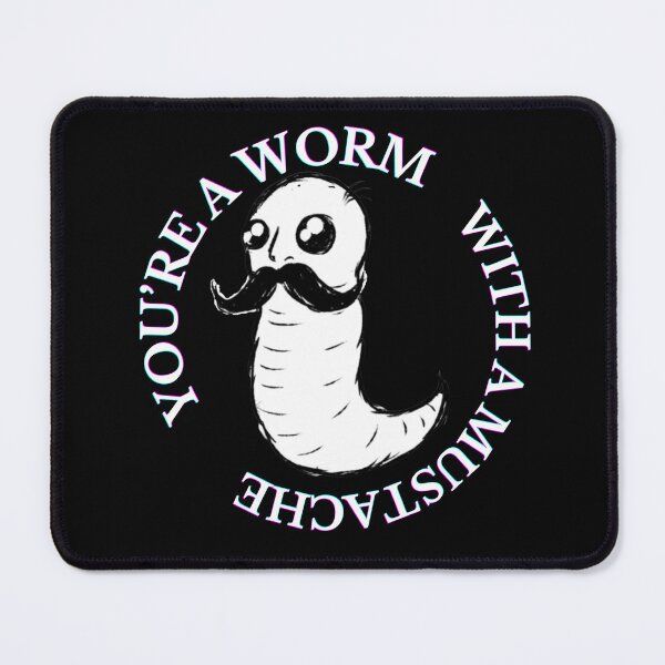 Item preview, Worm with a mustache designed and sold by SlavUrus.