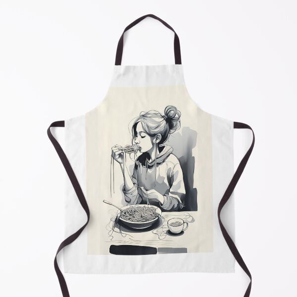 Item preview, Girl Eating Spaghetti designed and sold by Ayshopcog.