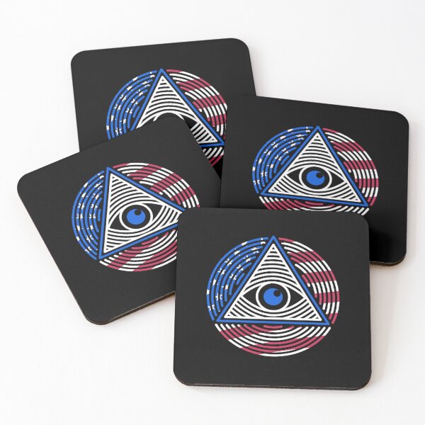 Item preview, All-Seeing Eye USA Flag America design designed and sold by venomousvector.