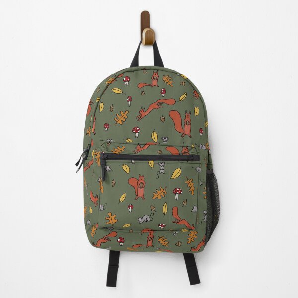 Item preview, Autumn Nature Pattern with Squirrels and Mice designed and sold by artfulcharlie.