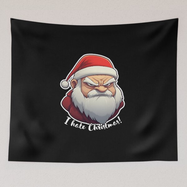 Item preview, I Hate Christmas Grumpy Santa designed and sold by aipolohu.