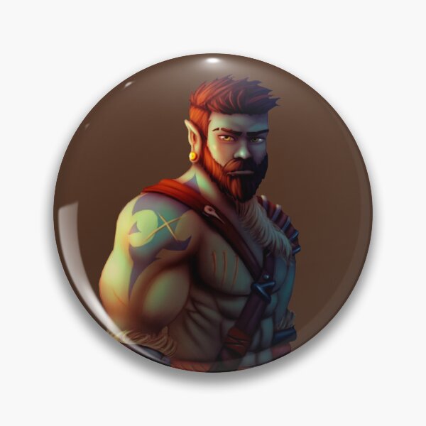Item preview, DnD Barbarian Half-Orc Male RPG designed and sold by Bielzisimo.