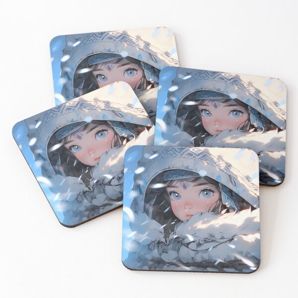 Item preview, Anime snow girl portrait art designed and sold by TheArtistOf2022.