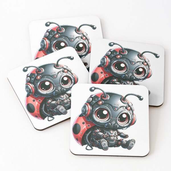 Item preview, Cute Cyberpunk Robot Ladybug! designed and sold by kukamatsu.