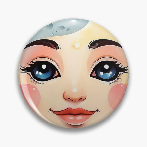 Item preview, Cute Smiling Moon Face designed and sold by SassyArtistry.