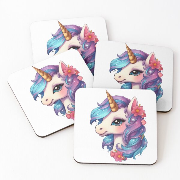 Item preview, Dreamy cartoon unicorn designed and sold by AnimalsCartoon.