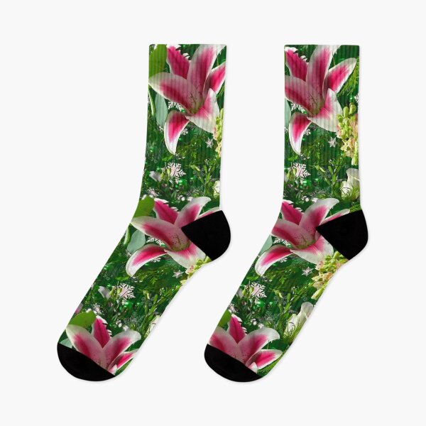 Item preview, Holiday floral print designed and sold by Susan Gallup.