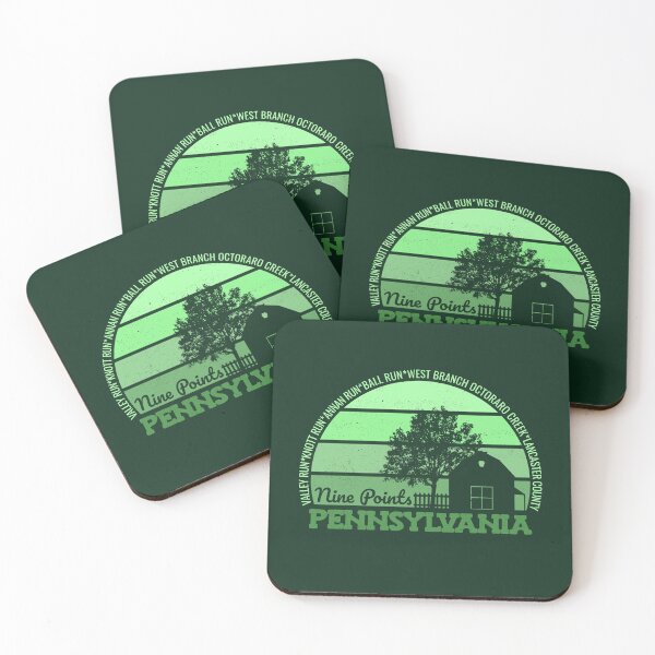 Item preview, Nine Points Pennsylvania Sunset Retro Vintage Local Pride Logo designed and sold by CRHPOD20.