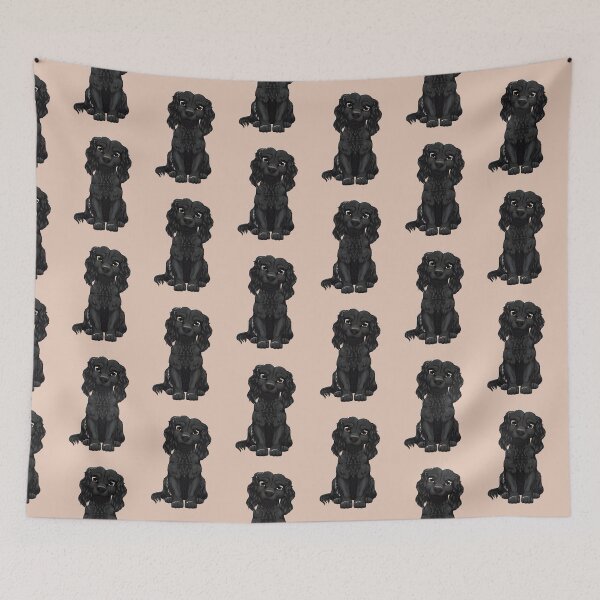 Item preview, Black Cocker Spaniel Cute Puppy designed and sold by Bamsdrawz.