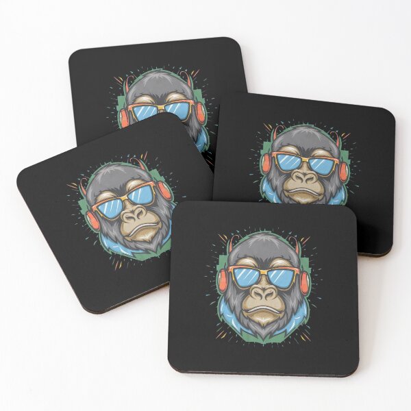 Item preview,   Gorilla with Sunglasses Monkey Tag for Kids designed and sold by medbouk1.