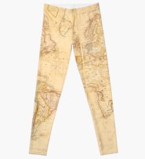 Vintage Map of The World (1818) Leggings