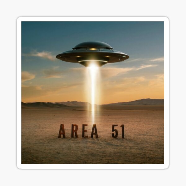 Area 51 UFO Central Sticker