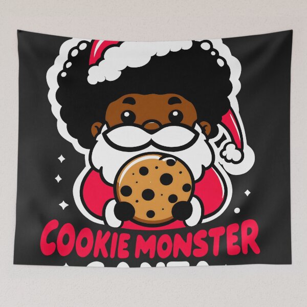 Item preview, Christmas Cookie Monster Santa Claus designed and sold by KitonicTees.