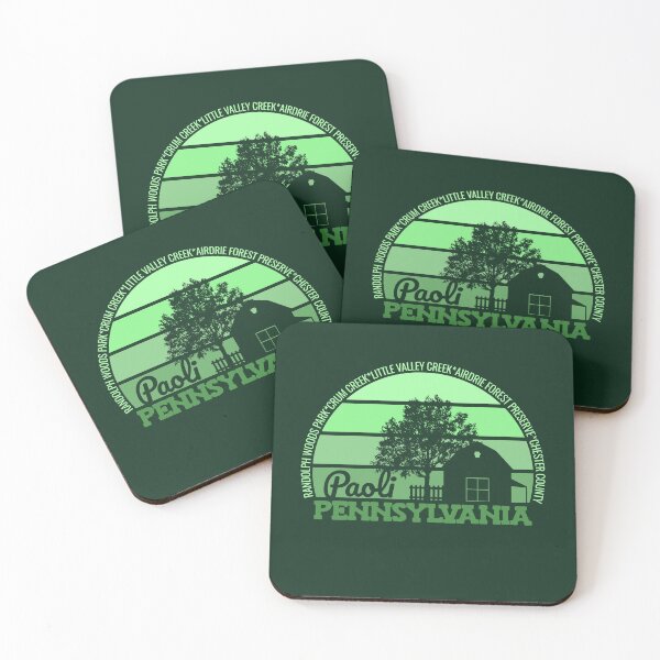 Item preview, Paoli Pennsylvania Sunset Retro Vintage Local Pride Logo designed and sold by CRHPOD20.