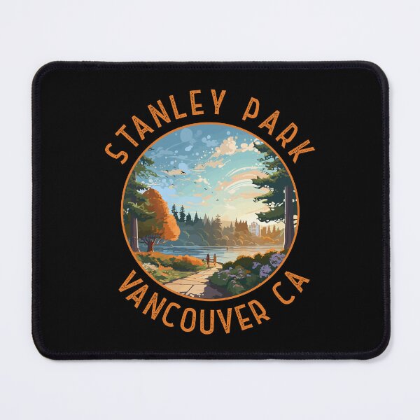 Item preview, Stanley Park Vancouver Canada Retro Distressed Circle designed and sold by KrisSidDesigns.
