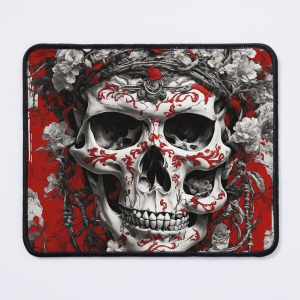 Item preview, Create cool Asian Design red white black with bones and The skull designed and sold by MattCollinsShop.