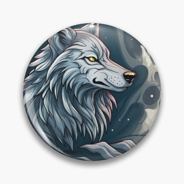 Item preview, Lunar Howl: Captivating Wolf Moon designed and sold by NightshadeWolfs.