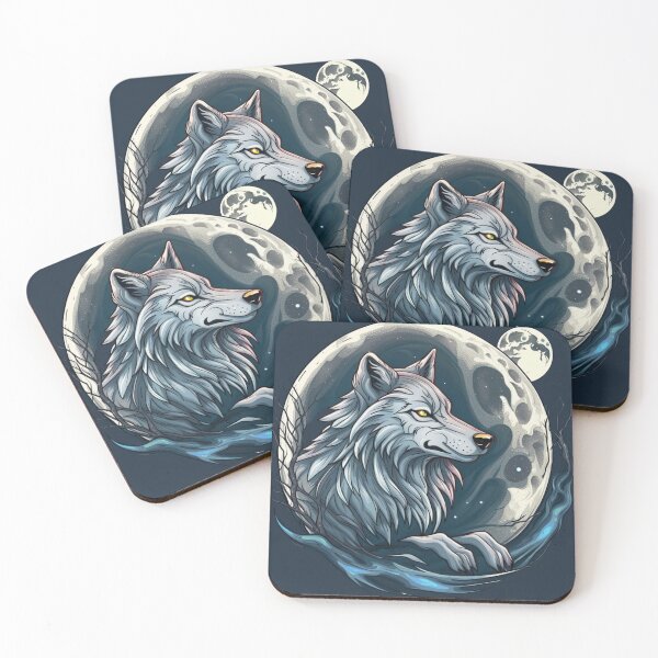 Item preview, Lunar Howl: Captivating Wolf Moon designed and sold by NightshadeWolfs.