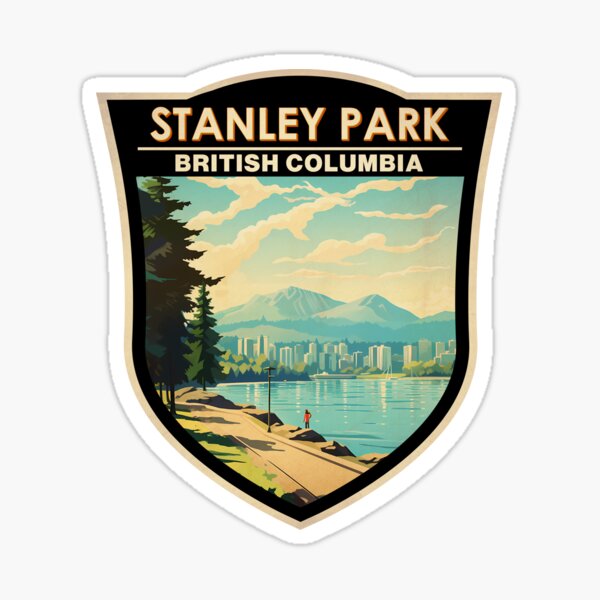 Item preview, Stanley Park Vancouver Canada Vintage Badge designed and sold by KrisSidDesigns.