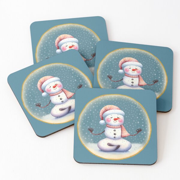 Item preview,  Cute meditating Snowman designed and sold by shirtsmugslife.