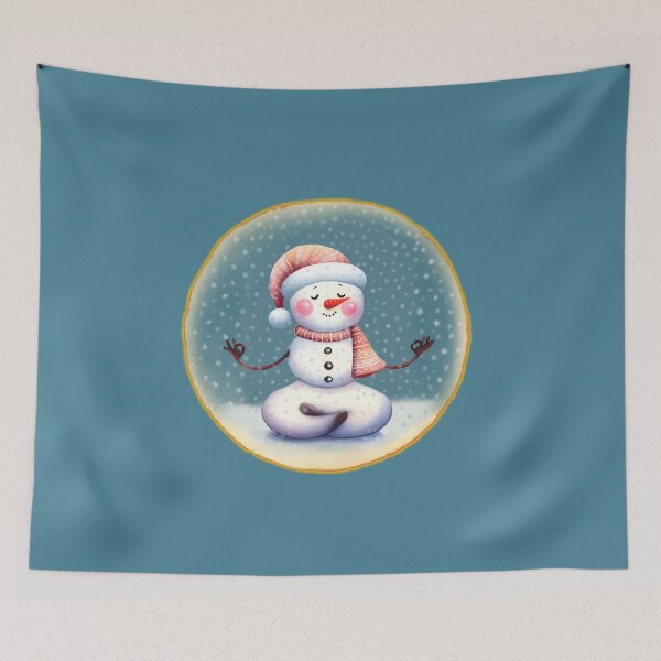 Item preview,  Cute meditating Snowman designed and sold by shirtsmugslife.