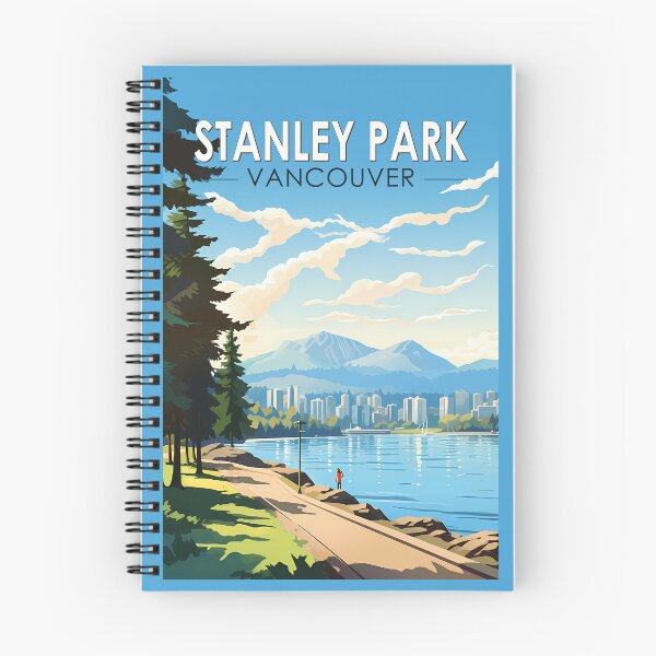 Item preview, Stanley Park Vancouver Canada Travel Art Vintage designed and sold by KrisSidDesigns.