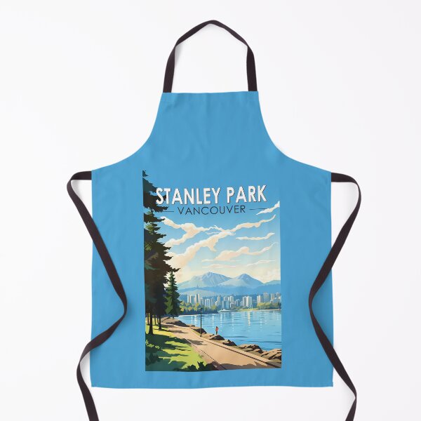 Item preview, Stanley Park Vancouver Canada Travel Art Vintage designed and sold by KrisSidDesigns.