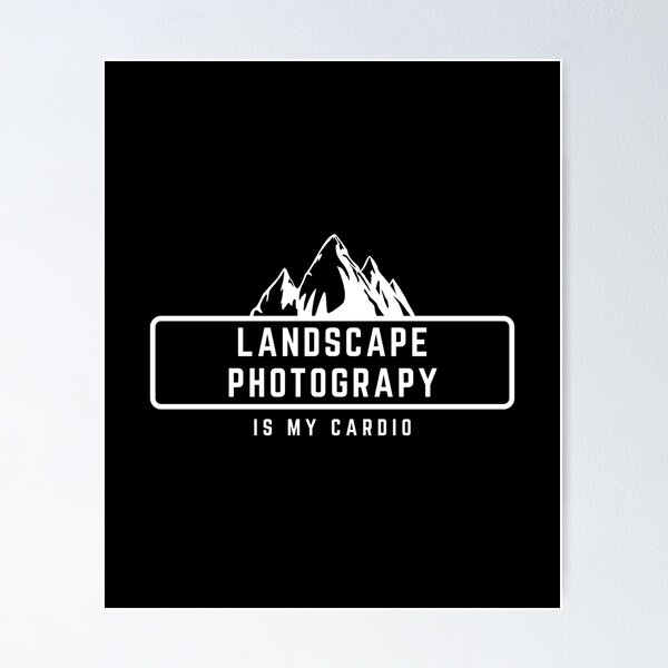 Item preview, Landscape Photography is my cardio text design with mountains for nature photographers designed and sold by BlueLightStore.