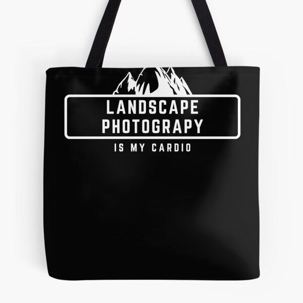 Artikelvorschau, Landschaftsfotografie ist mein Cardio-Textdesign mit Bergen für Naturfotografen entworfen und verkauft von BlueLightStore.