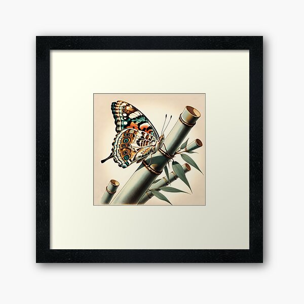 Aperçu de l'œuvre  Style Ukiyoe papillon japonais créée et vendue par Mekone.