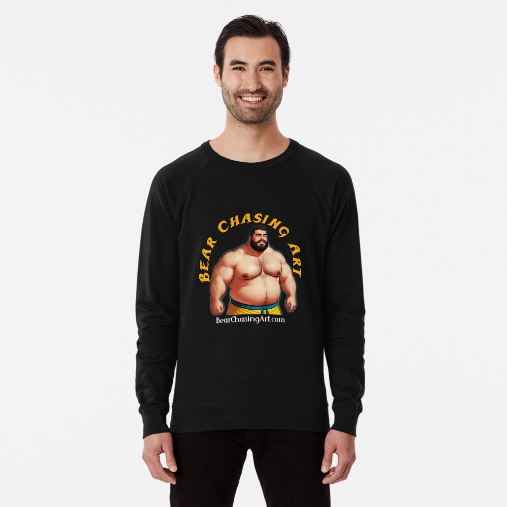 Item preview, Lightweight Sweatshirt designed and sold by bearchasingart.