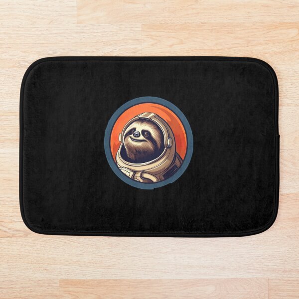 Item preview, Cute Astronaut Sloth in space helmet with full moon logo designed and sold by ArcadeVault.