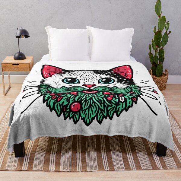 Item preview, Cat Christmas Cat with Beard Santa Claus Cat designed and sold by sharon1210.
