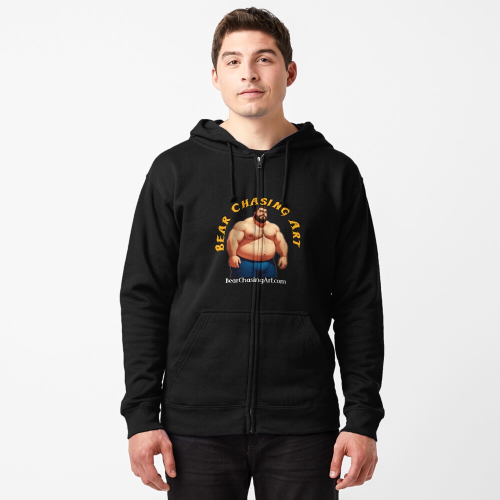 Item preview, Zipped Hoodie designed and sold by bearchasingart.