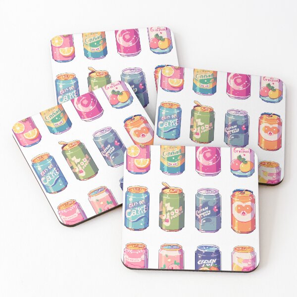 Item preview, Nostalgic Soda Cans collection (3)- Pixel art designed and sold by octoboobs.