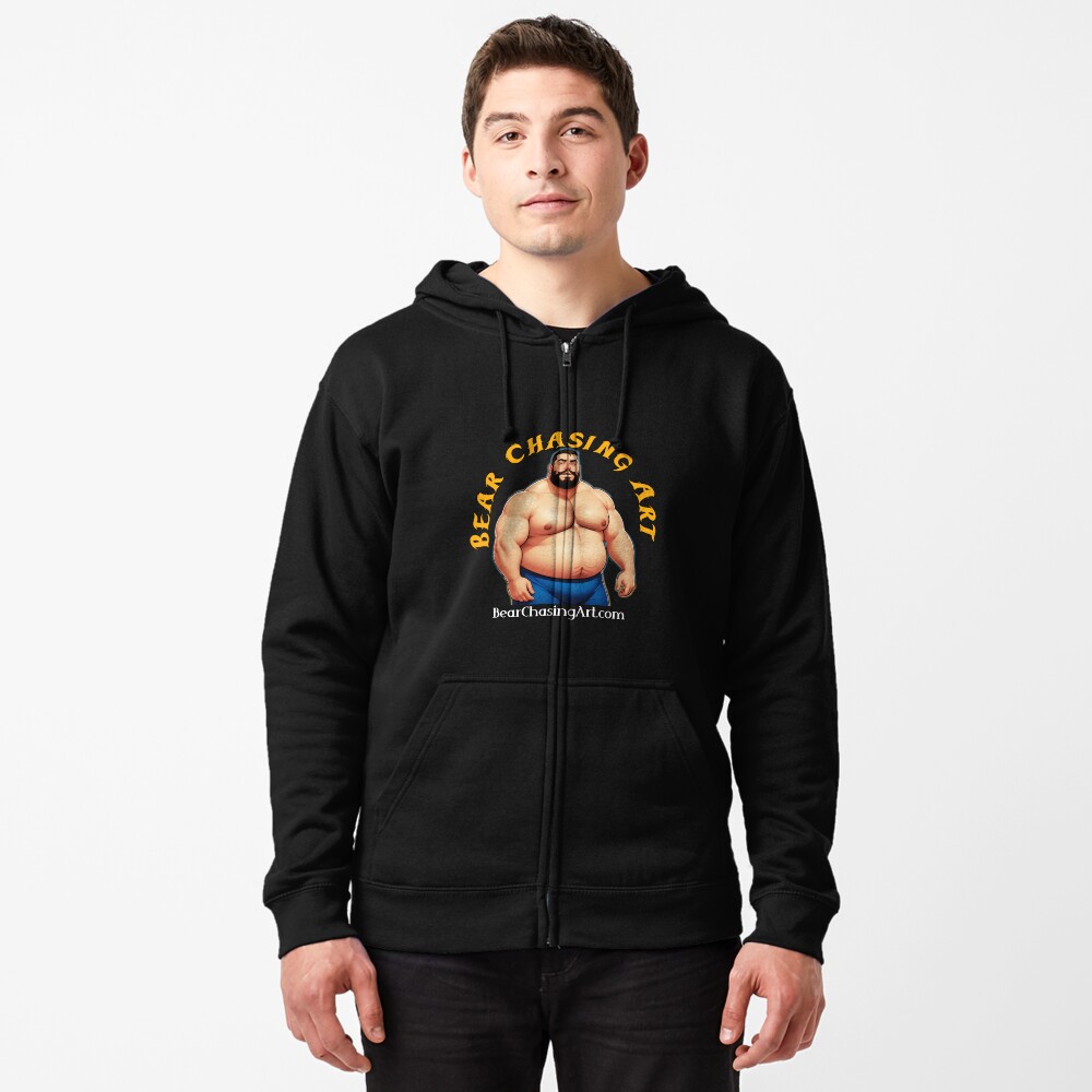 Item preview, Zipped Hoodie designed and sold by bearchasingart.