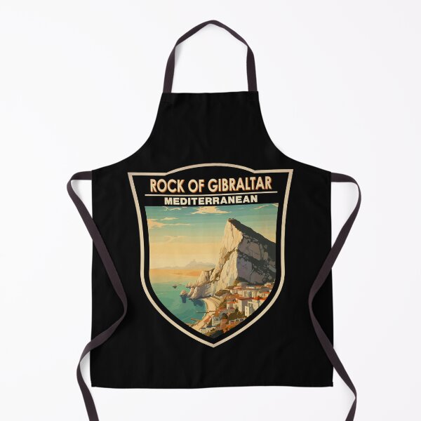 Item preview, Rock of Gibraltar Travel Art Badge designed and sold by KrisSidDesigns.
