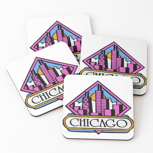Item preview, Vintage Retro Chicago Skyline designed and sold by Decal Mania.