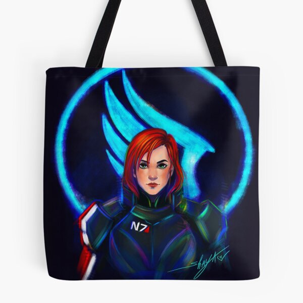 Item preview, Neon Commander Shepard female - Paragon / Happy N7 Day 2023 designed and sold by ShayaFury.