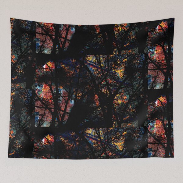 Item preview, Gloomy tree on colorfull background designed and sold by Akiunia.
