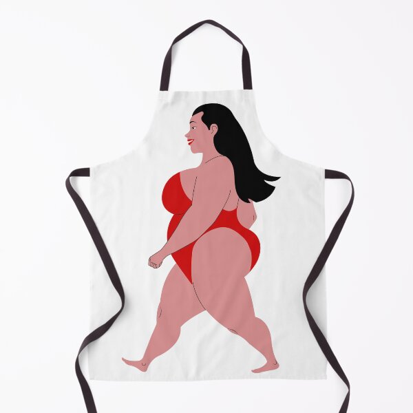 Item preview, Body positive bikini girl art plus size lady Sticker designed and sold by vikyky.